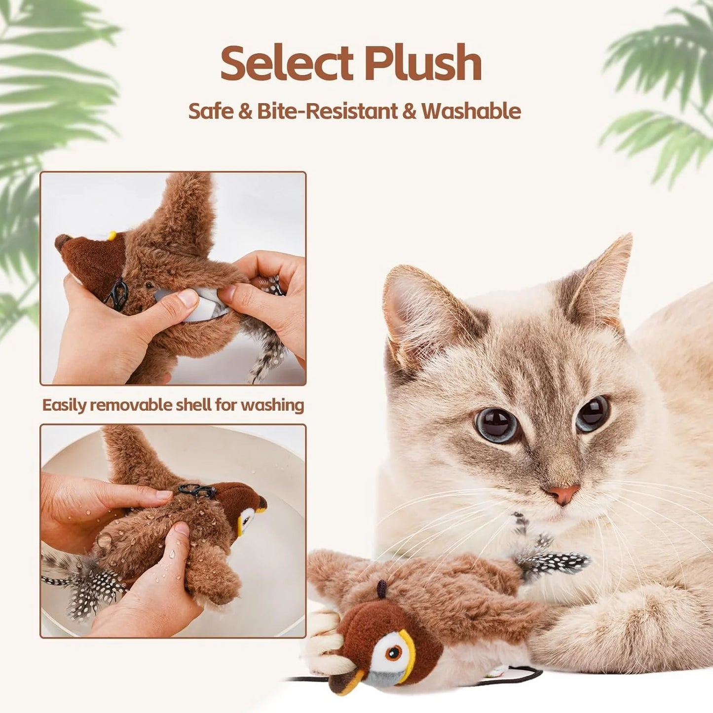 🐾Interactive Chirping Bird Cat Toy