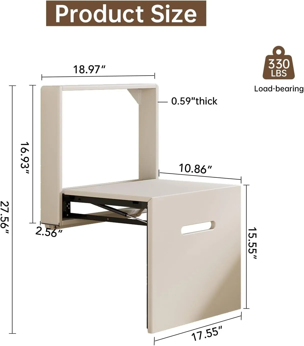 Wall Mounted Folding Entryway Stool