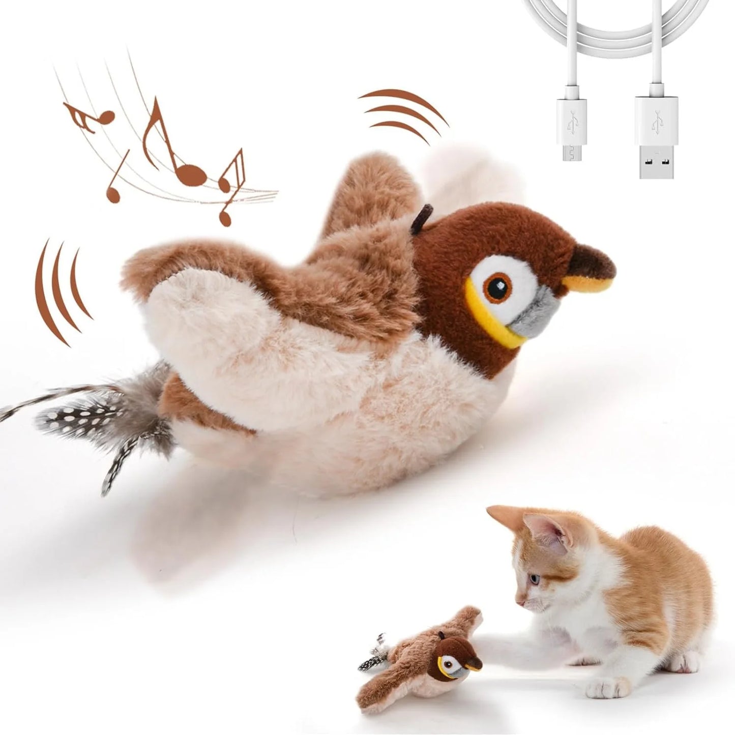 🐾Interactive Chirping Bird Cat Toy