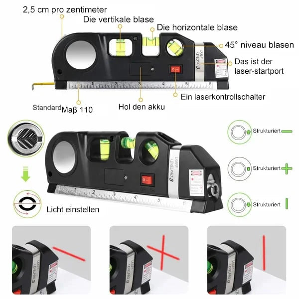 ⏳4-in-1 laser measurement tool